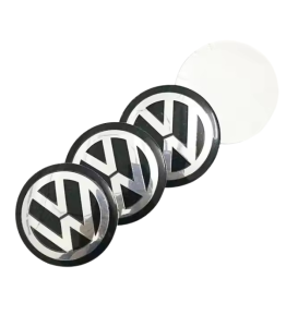 75mm VW METALL Aufkleber VOLKSWAGEN Felgen LOGO Radkappen Embleme