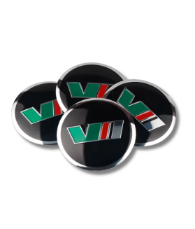 56mm ŠKODA VII METAL autocollants roue LOGO enjoliveurs emblèmes